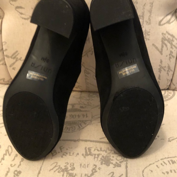 Black suede block heels - Picture 5 of 5